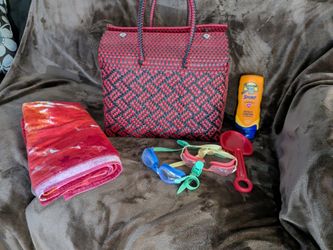 Hand made bag water proof perfect for beach/ camping