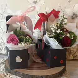 Drink carrier flower Arrangement