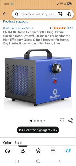 Onamor ozone generator