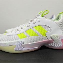 Adidas Basketball SM Exhibit Select 2 White Green Women's Size 11 IH0627