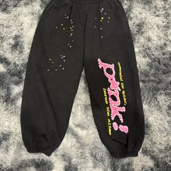Men’s Spider Sweatpants With Graphic Letters Size L