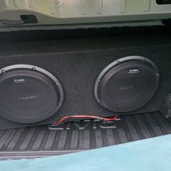 2-12" Hertz downfire box Mps 300 s4 mille pro shallow-mount