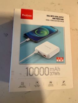 Yoobao Mini Power Bank 10000mAh Pink - Model 6024 Mini Q - PD 20W Fast Charge - New