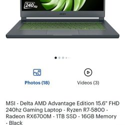 Msi Delta Gaming Notebook