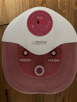 Foot Spa Bath Massager – Heat, Bubbles, Rollers, Red Light (Misiki MM-16C) – Clean
