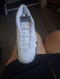 Authentic Jordan's retro green 14