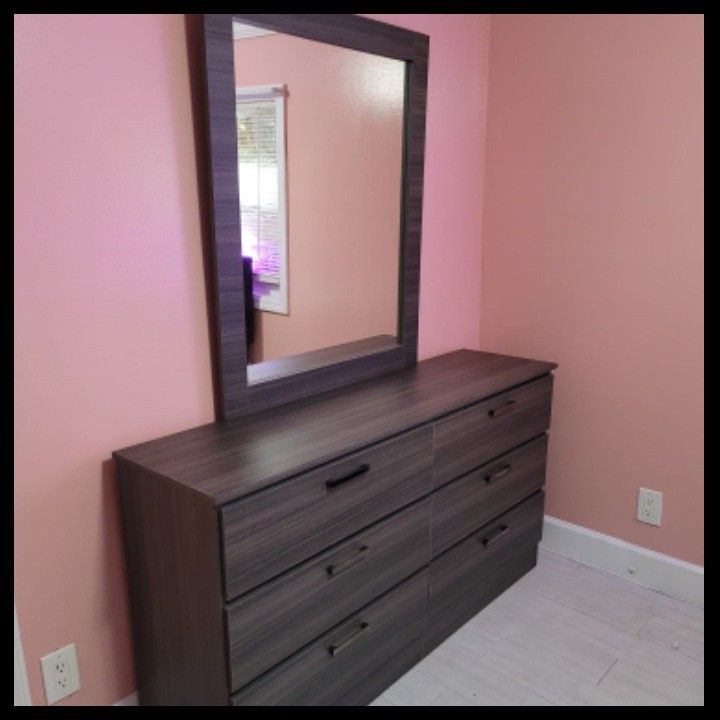 NEW DOUBLE DRESSER WITH MIRROR 🛠️ ASSEMBLED