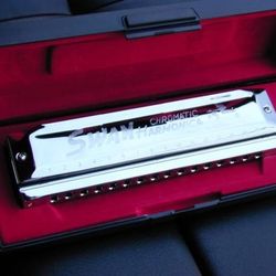16/64 Chromatic Harmonica Silver Assembly,2 Reedplate