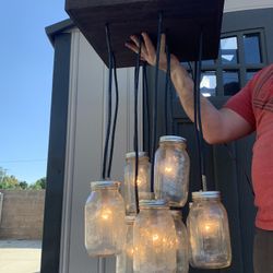 Mason Jar Ceiling Light