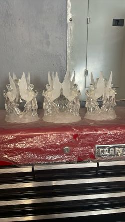 Crystals Angels Candle Holder