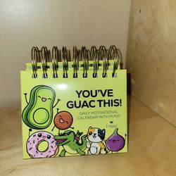 Daily motivational calendar with puns by t marie