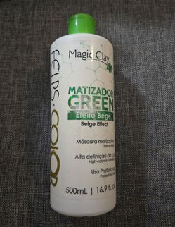 Felps Magic Clay 4K Matizador Green Beige Effect Hair Mask 16.9FL OZ 30% FULL