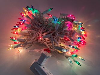 Loose Set UL Decorative Lighting String – 100 LED Multicolored Icicle Lights
