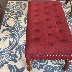Gorgeous Red Velvet Sette/Bench
