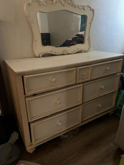 Dresser with mirror