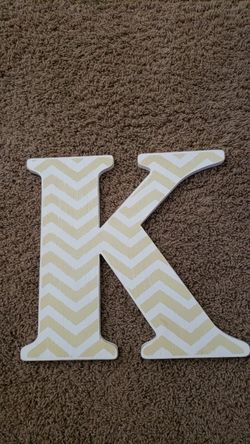 Letter K wall decor
