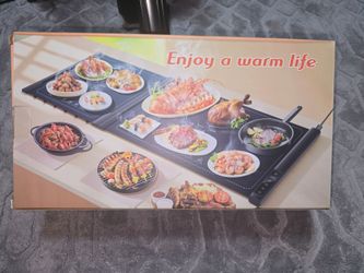 Food warming mat, warming tray
Rapid and even heating, 7 temperature levels, 4-hour timer, child lock