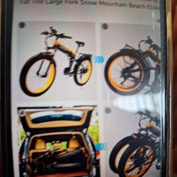 29 Inch YEASION FAT TIRE ELECTRIC  MOUNTAIN BIKE