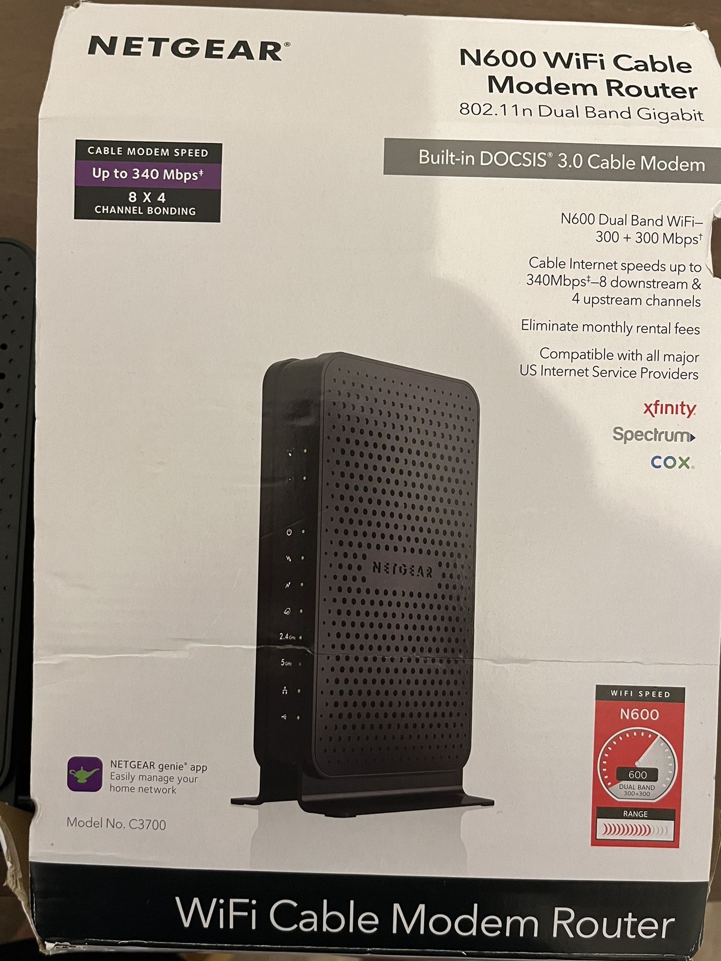 NETGEAR N600 Cable Modem Router