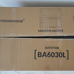 Woodbridge Flint 60x30 Acrylic Alcove Bathtub 