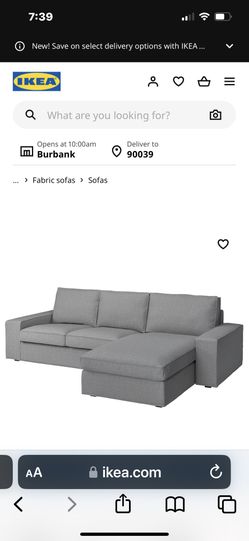 Couch Low Back, Cloth