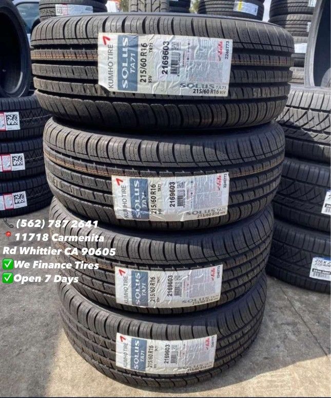 215/60/16 Kumho - Free Install And Balance | Set of New Tires | Llantas Nuevas Instaladas y Banceadas Gratis - Whittier