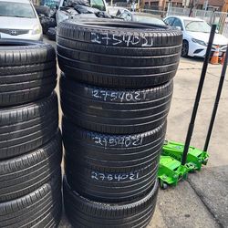 Set of used 275/40/21 Pirelli Scorpion Verde