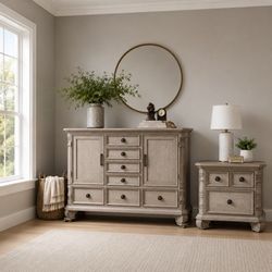 Large dresser and/or nightstand in weathered look