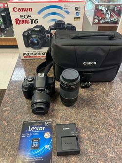Canon EOS Rebel T6 camera bundle