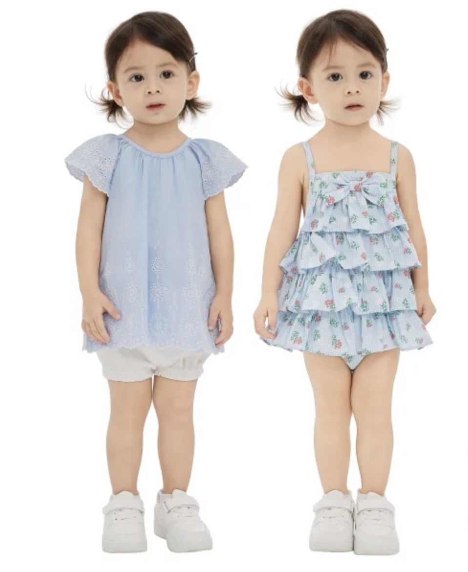 NWT baby Girl 100% cotton 3pcs outfit set size 24M
