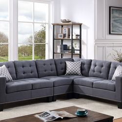 New Dark Grey Sectional