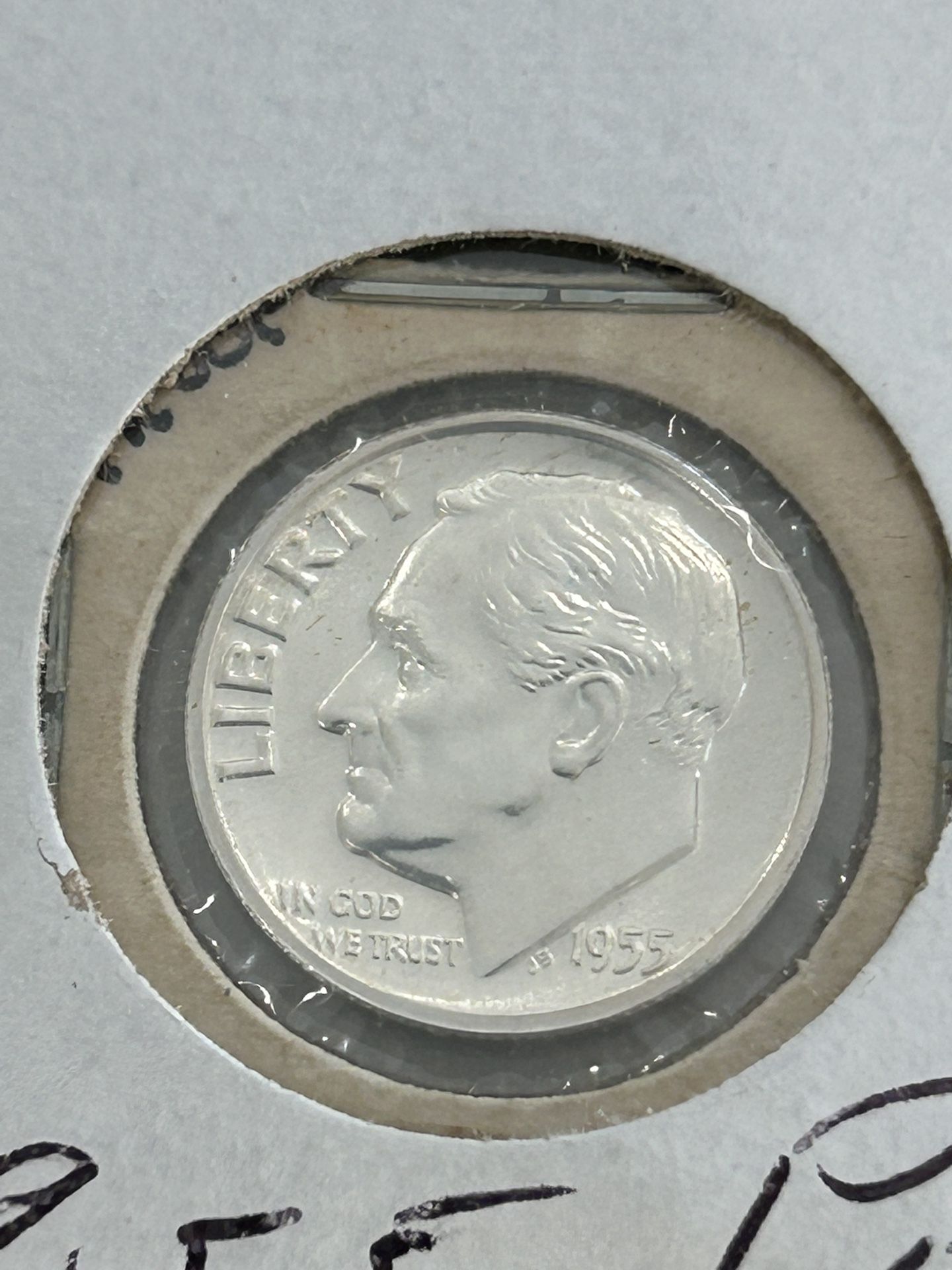 1955-P Roosevelt XF 90% Silver Dime ~