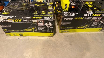 RYOBI lawnmowers for sale push and self propelled with battery