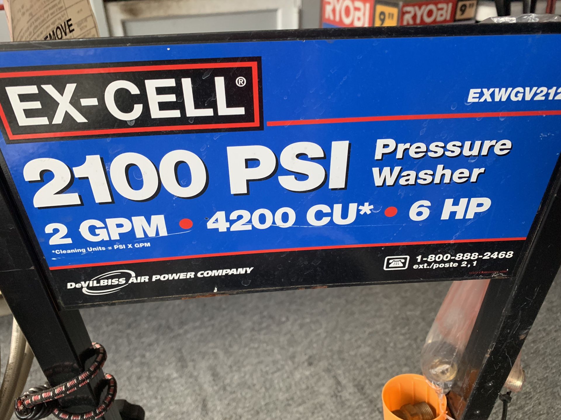 ExCell EXWGV2121 2100 PSI Pressure Washer 6 HP for Sale in Watertown