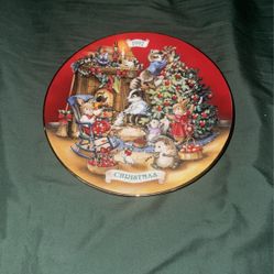 Vintage Christmas Plate 