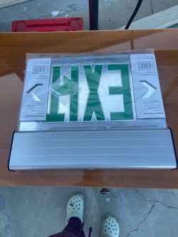 Exit sign