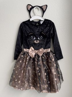 Halloween Cat dress for Girl (2~3 years old)