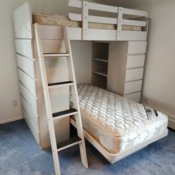 Bedroom Set Bunkbeds, Dresser,  Desk & Shelves