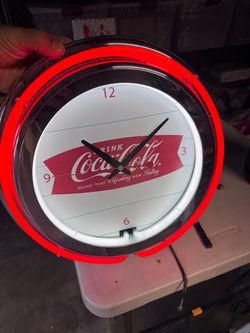 Vintage - Coca-Cola Neon/Lit wall clock— COLLECTOR’s Must Have