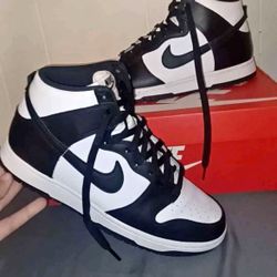 NIKE DUNK PANDA HIGH $100 OBO NEED GONE ASAP!!!