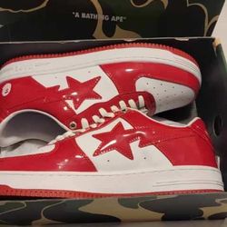 Bape “Reds” Size 10.5 Men
