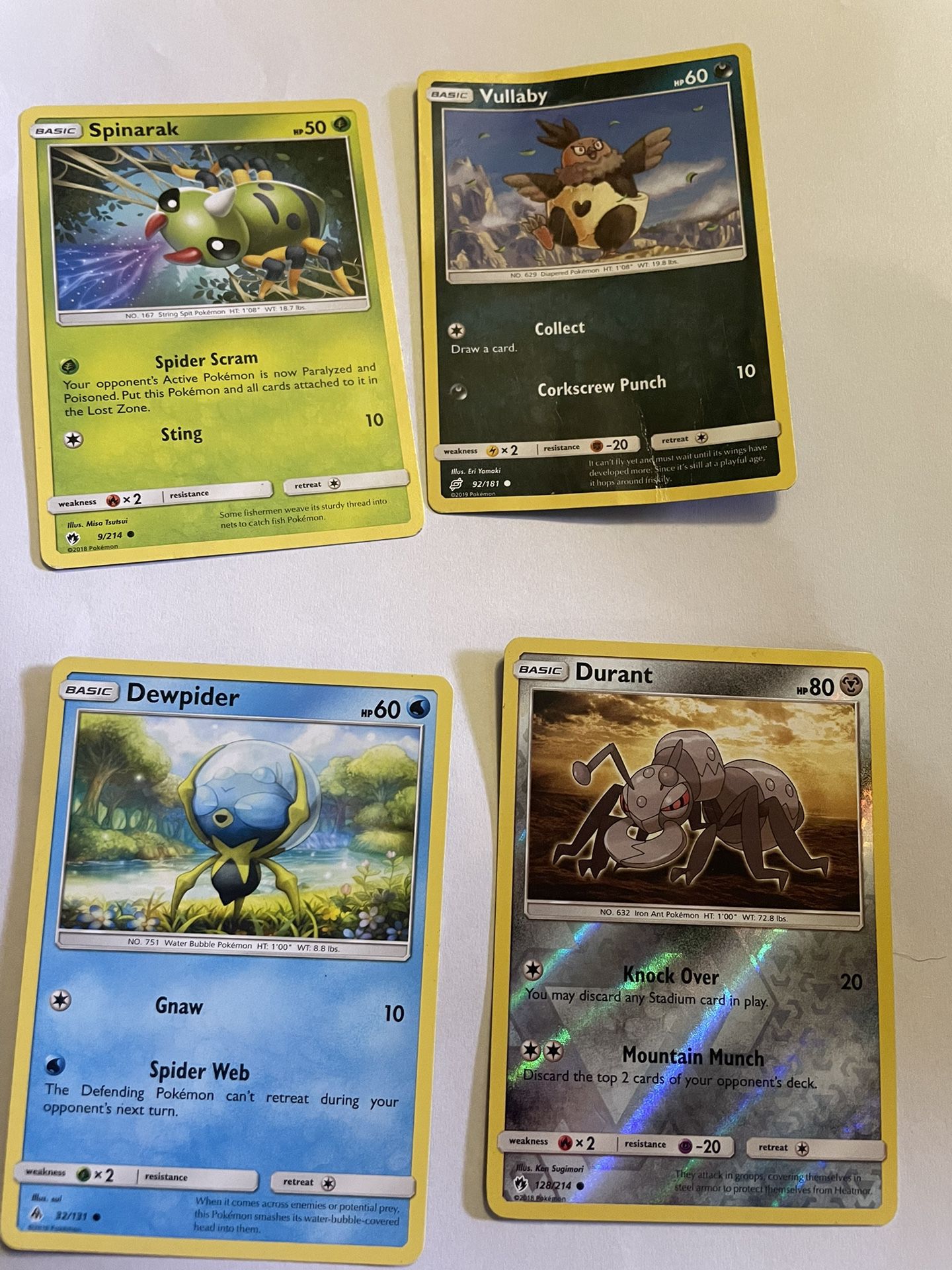 Pokemon Cards 2018 Common