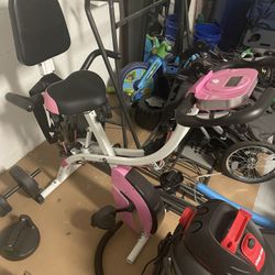 Pink Electric Exercise Bike