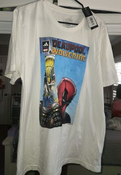 LG (Men's) Deadpool & Wolverine Marvel Adidas Graphic Tee
