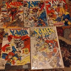 45 Assorted Vintage Marvel 'X-Men" Comics in Sleeves&Backing (Excellent Shape)