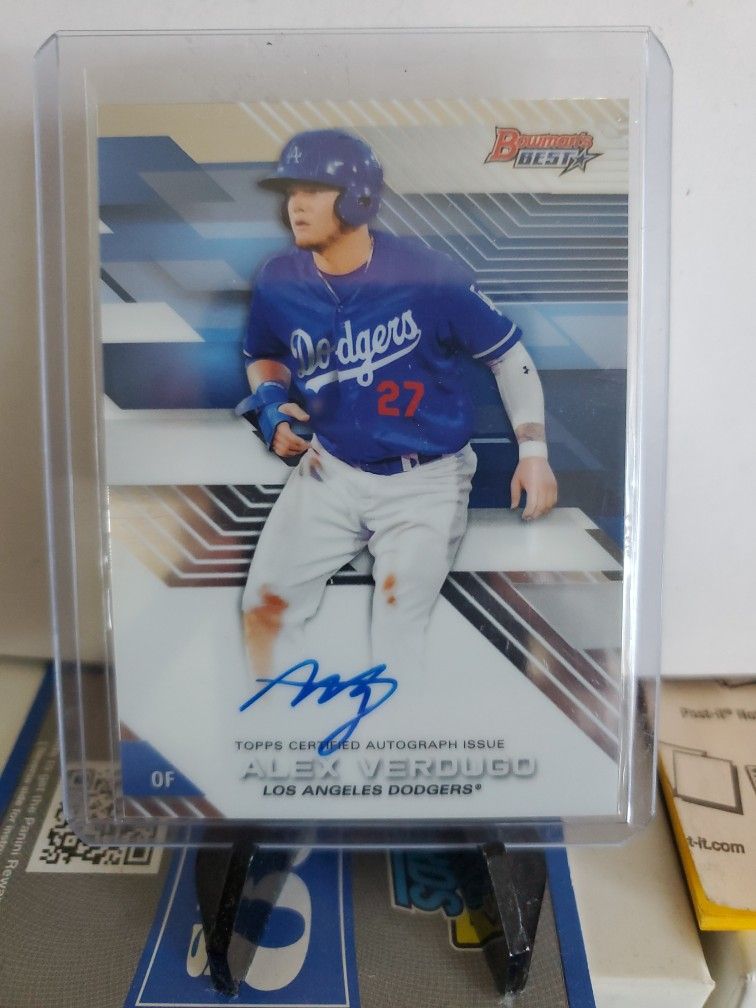 Dodgers Alex Verdugo Rookie Autograph Card