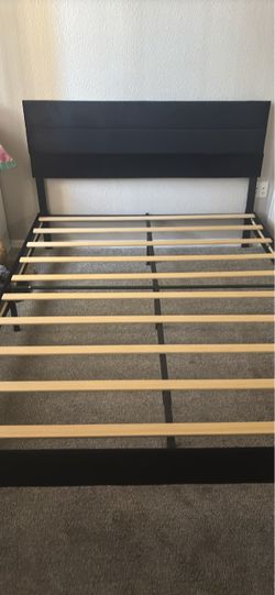Queen Bed Frame & Mattress