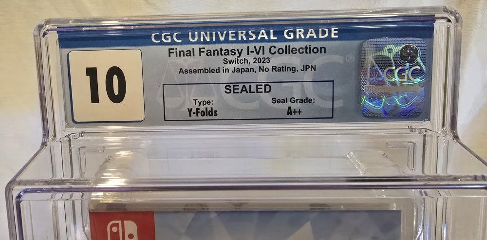 CGC Graded Final Fantasy Pixel - NEW - Switch - PERFECT 10 A++