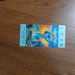 1980 Super Bowl Ticket Stub