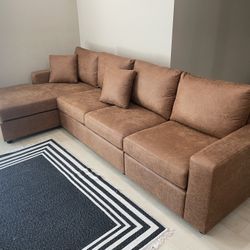Leather Sectional Couches/ Sofas, Set Of 4
